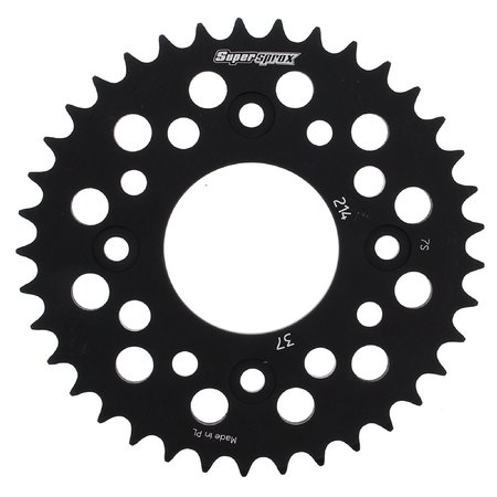 SUPERSPROX Black Aluminum Sprocket For Honda Grom 125 ABS 2018, Grom 125 RAL-214-37-BLK